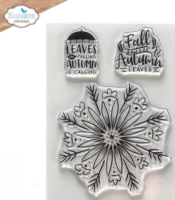 Elizabeth Craft Designs Autumn Leaves Stamp Set