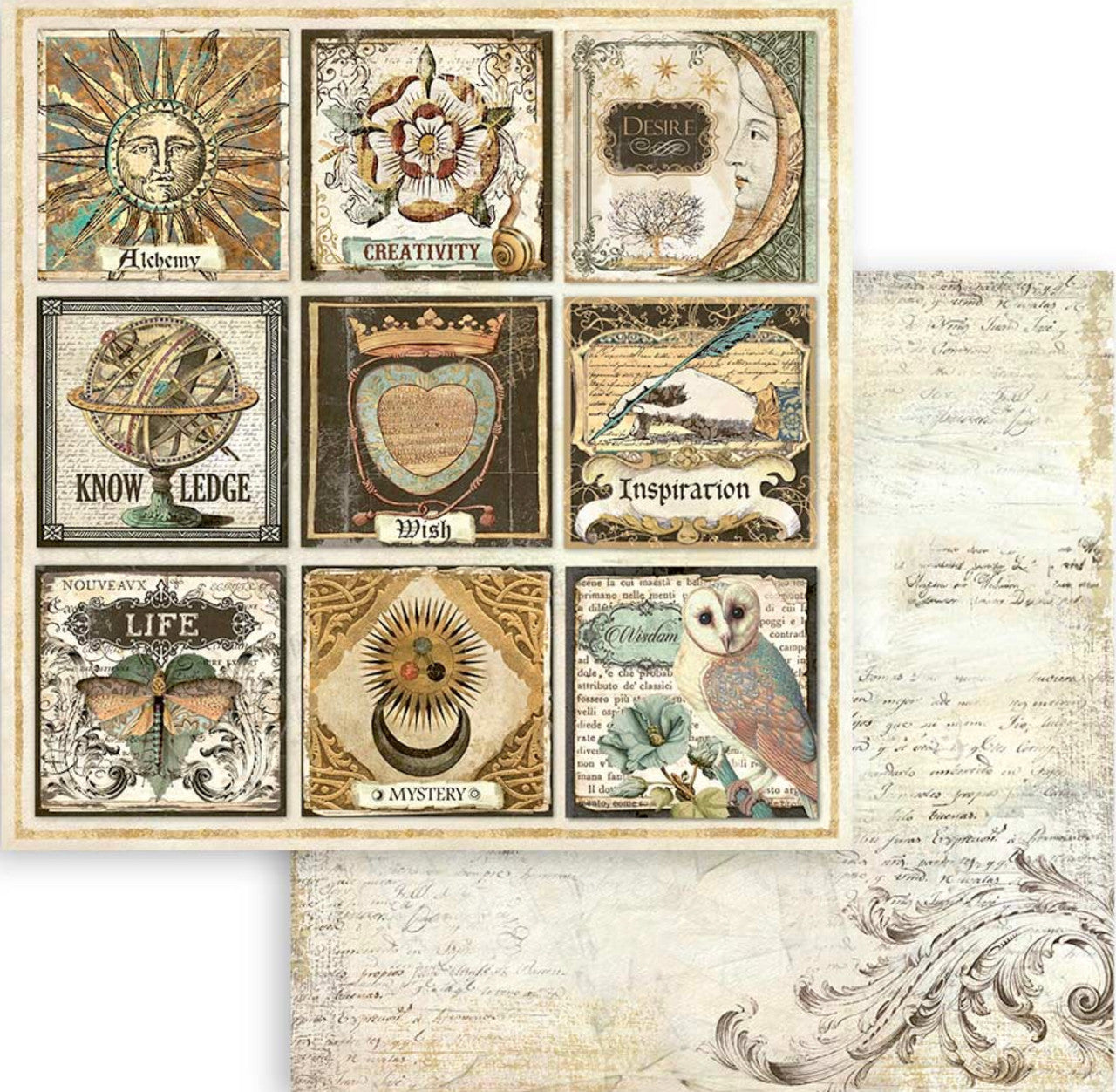 Stamperia Alchemy-papierpakket 8 "x 8"