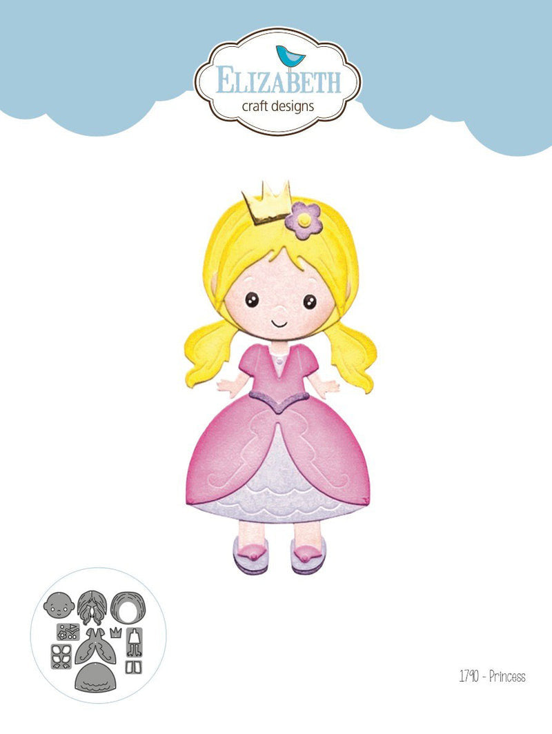 Elizabeth Craft Designs Juego de troqueles de metal Princesa