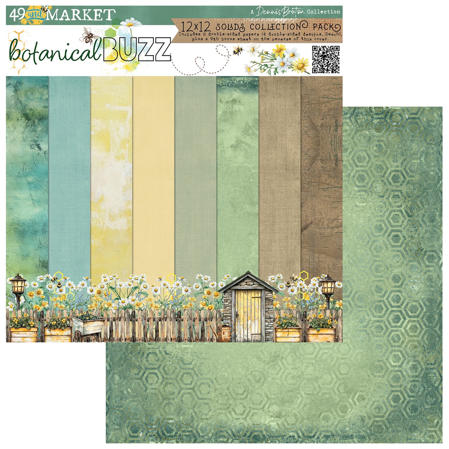 49 & Market Botanical Buzz 12x12 Solids Collection Pack