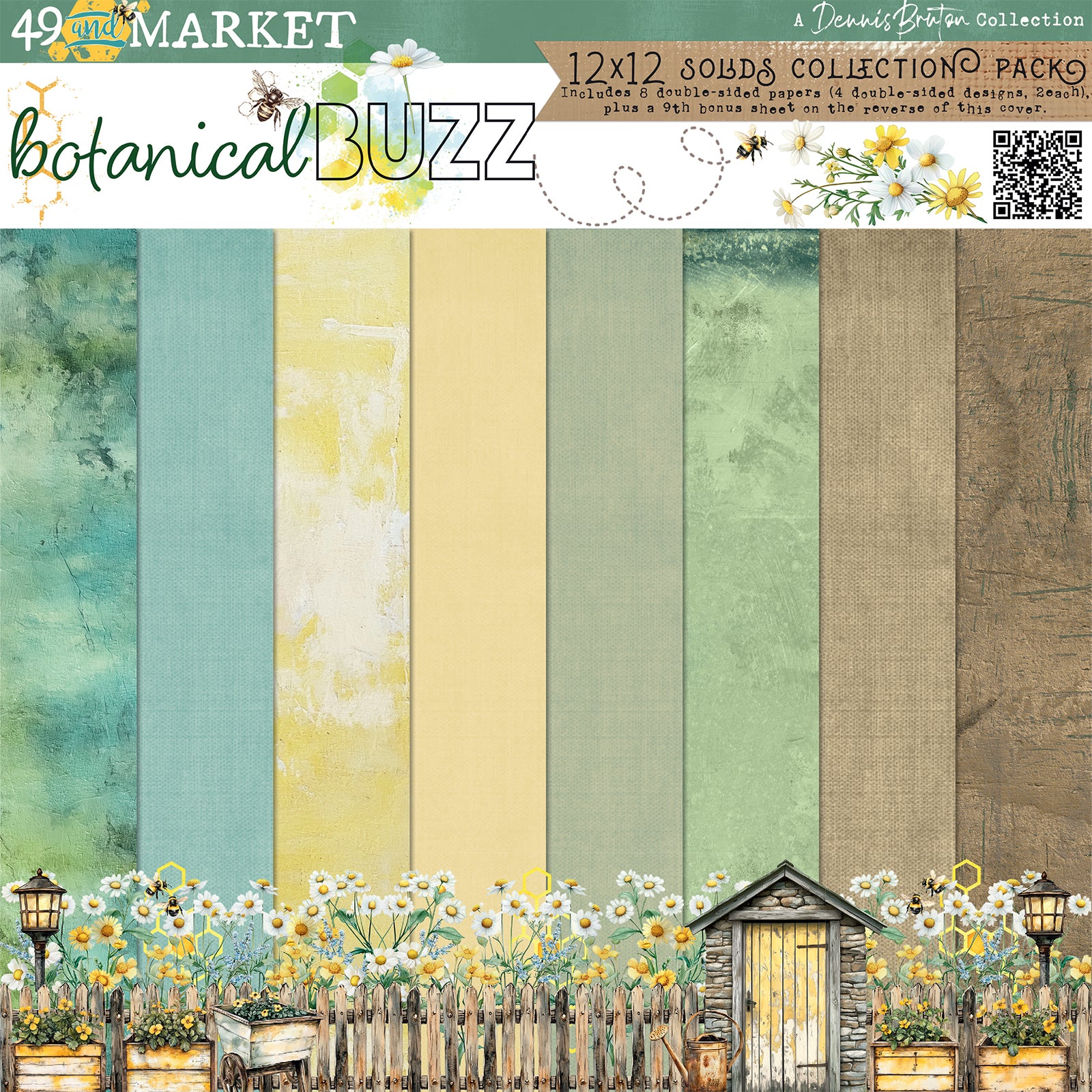 49 & Market Botanical Buzz 12x12 Solids Collection Pack