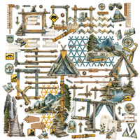 49 & Market Campfire Memories Ephemera & Frame Set
