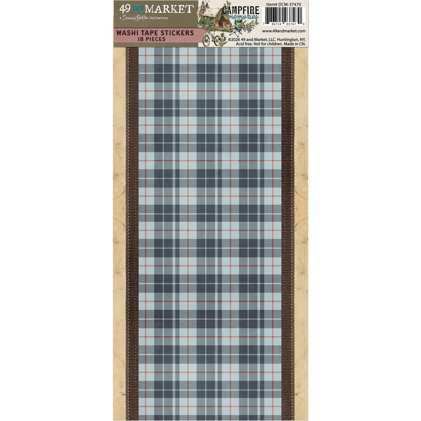 49 & Market Campfire Memories Washi Sheets