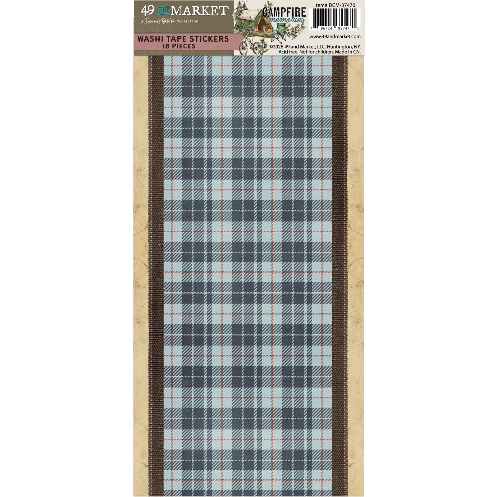 49 & Market Campfire Memories Washi Sheets