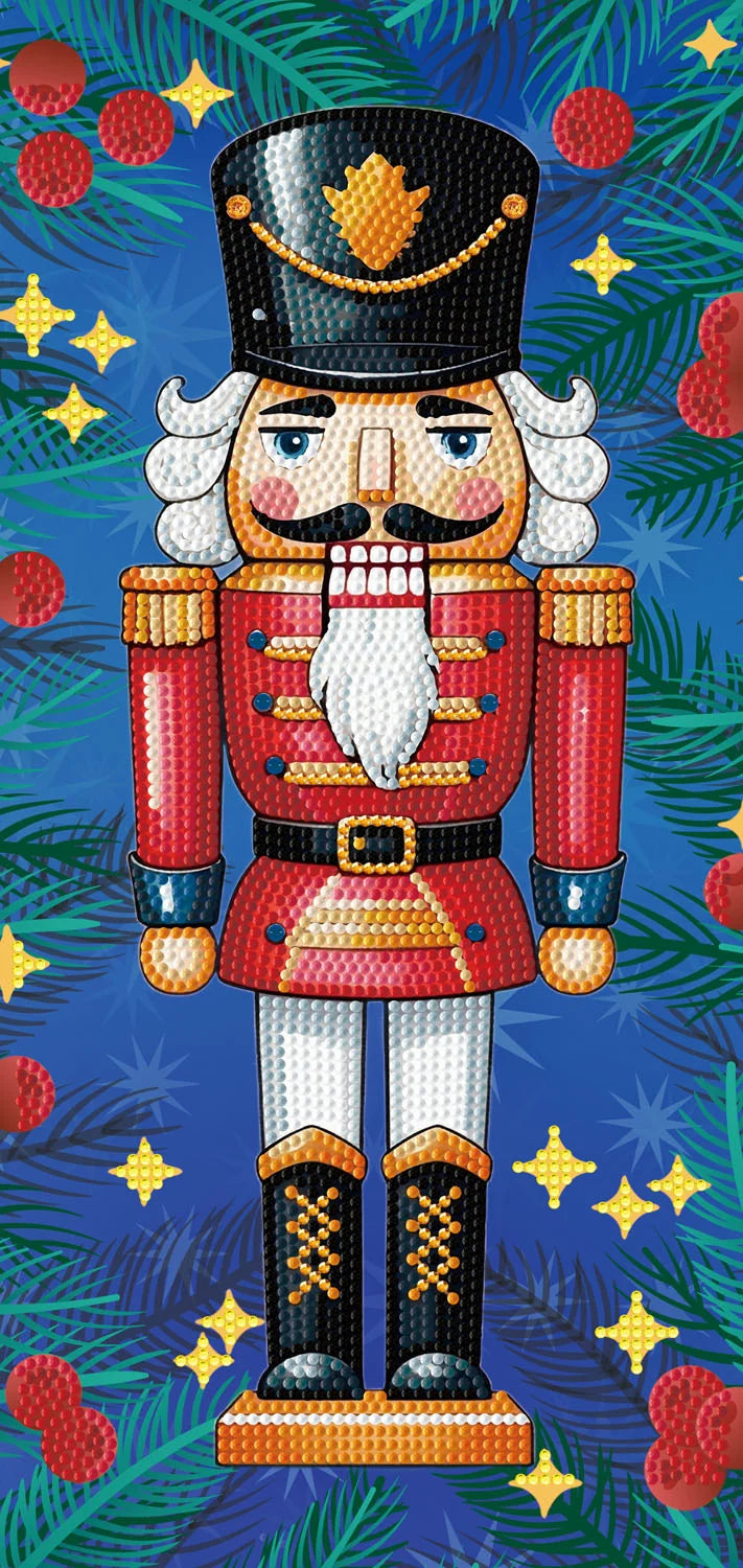 Camelot Dotz Nutcracker Wall Hanging with Wood Hangers