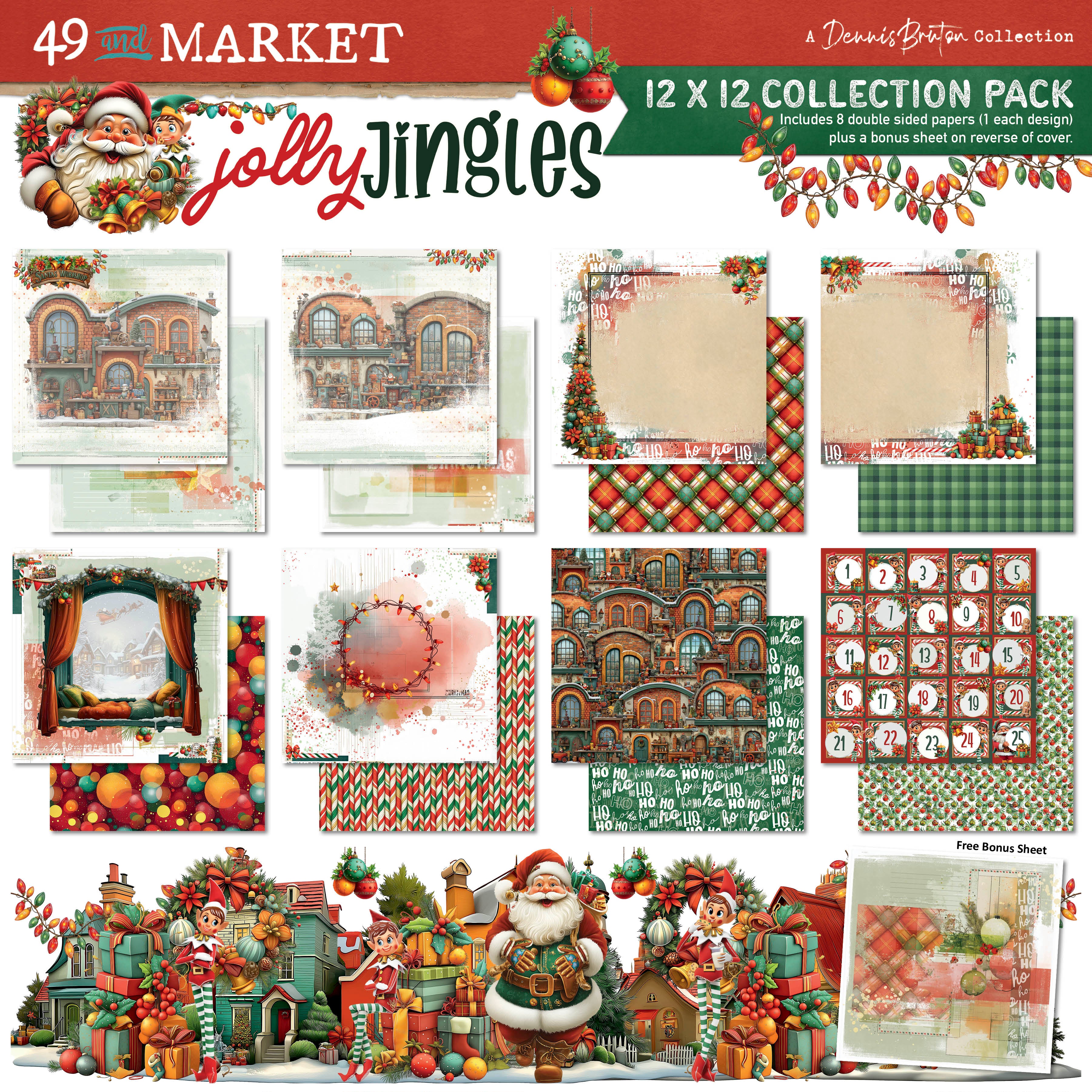 49 & Market Jolly Jingles 12 x 12 Collection Pack