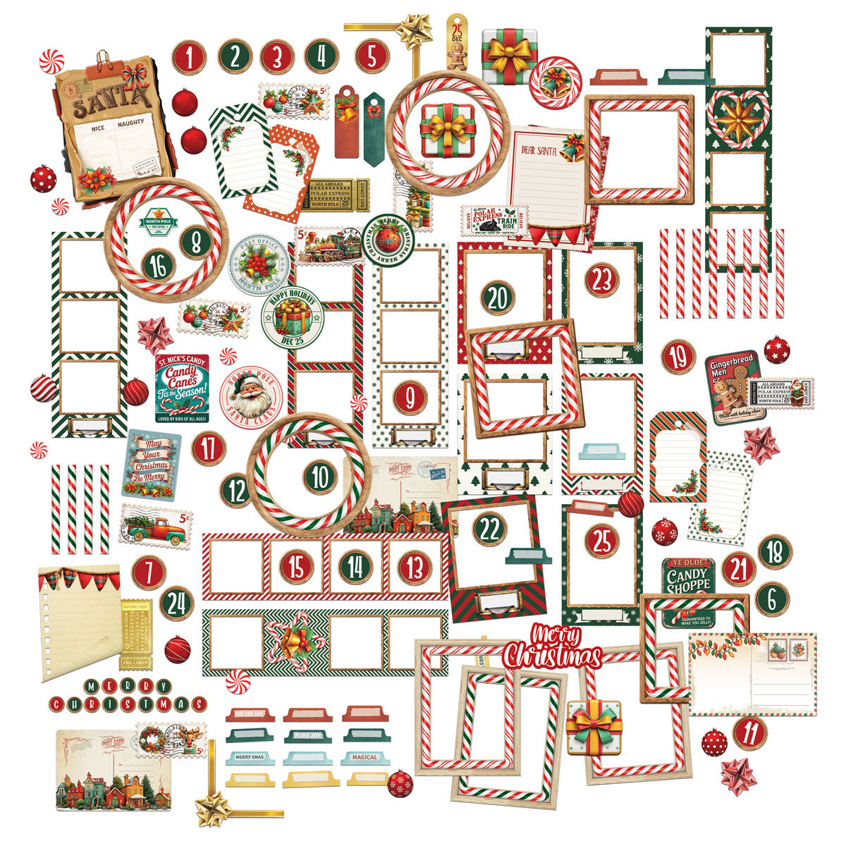 49 & Market Jolly Jingles Ephemera Set