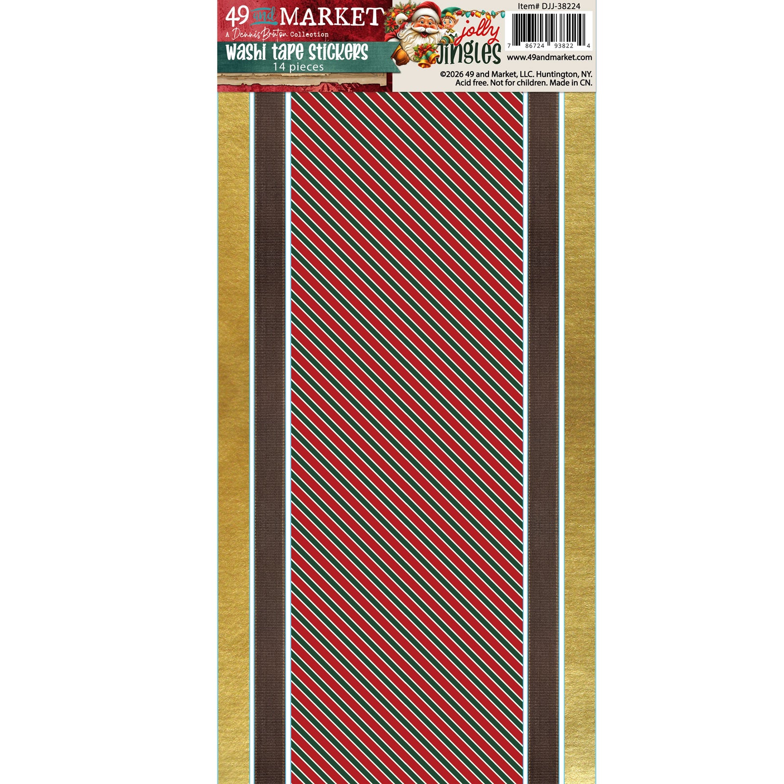 49 & Market Jolly Jingles Washi Sticker Set