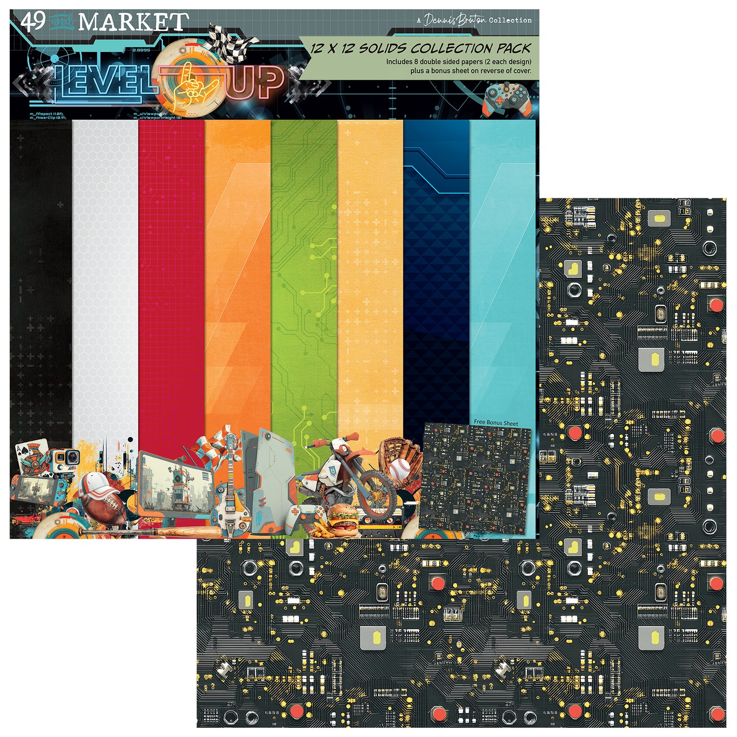 49 & Market Level Up 12x12 Solids Collection Pack