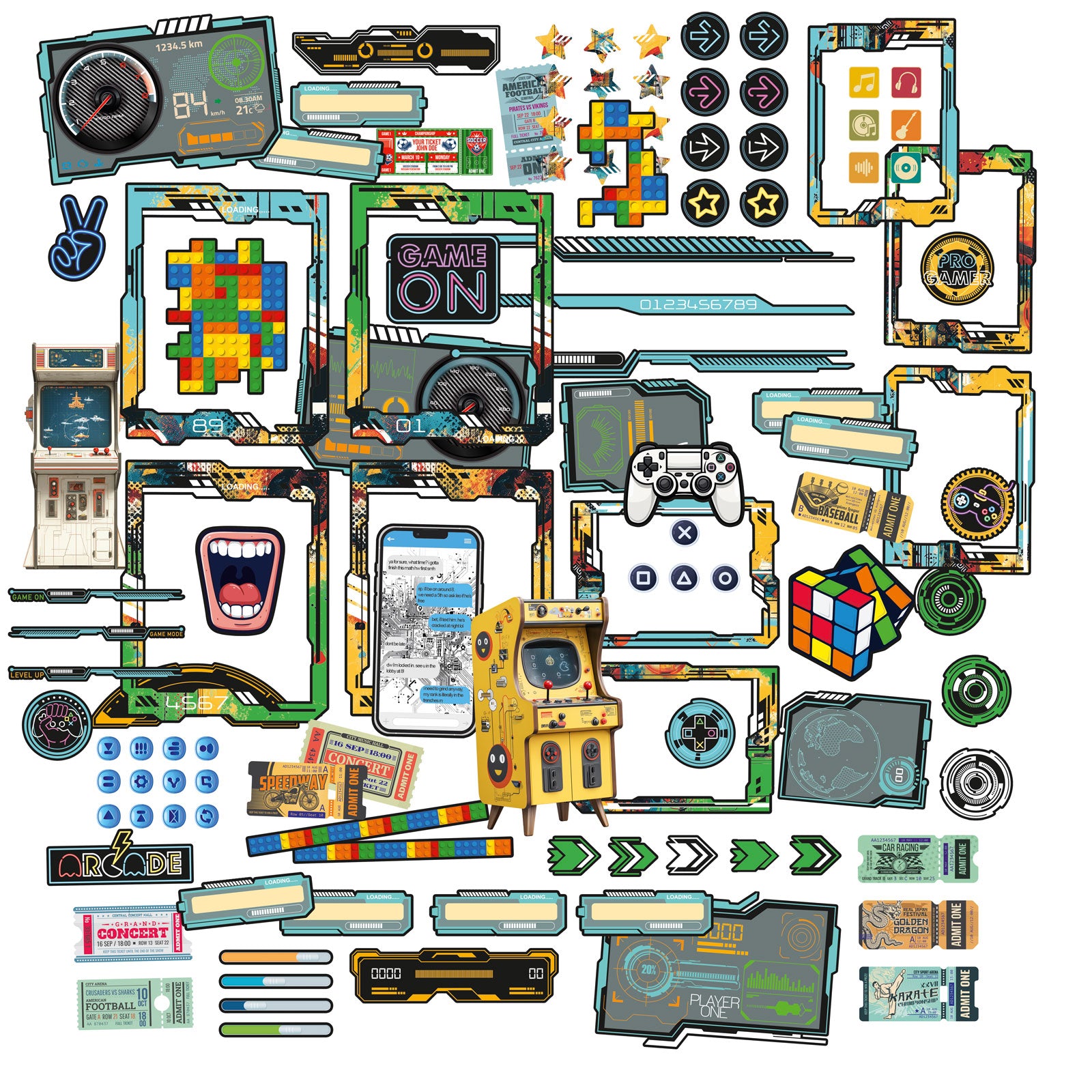 49 & Market Level Up Ephemera & Frame Set