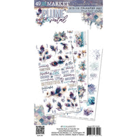 49 & Market Plume & Petal Blendable 6 x 12 Rub-On Transfer Set