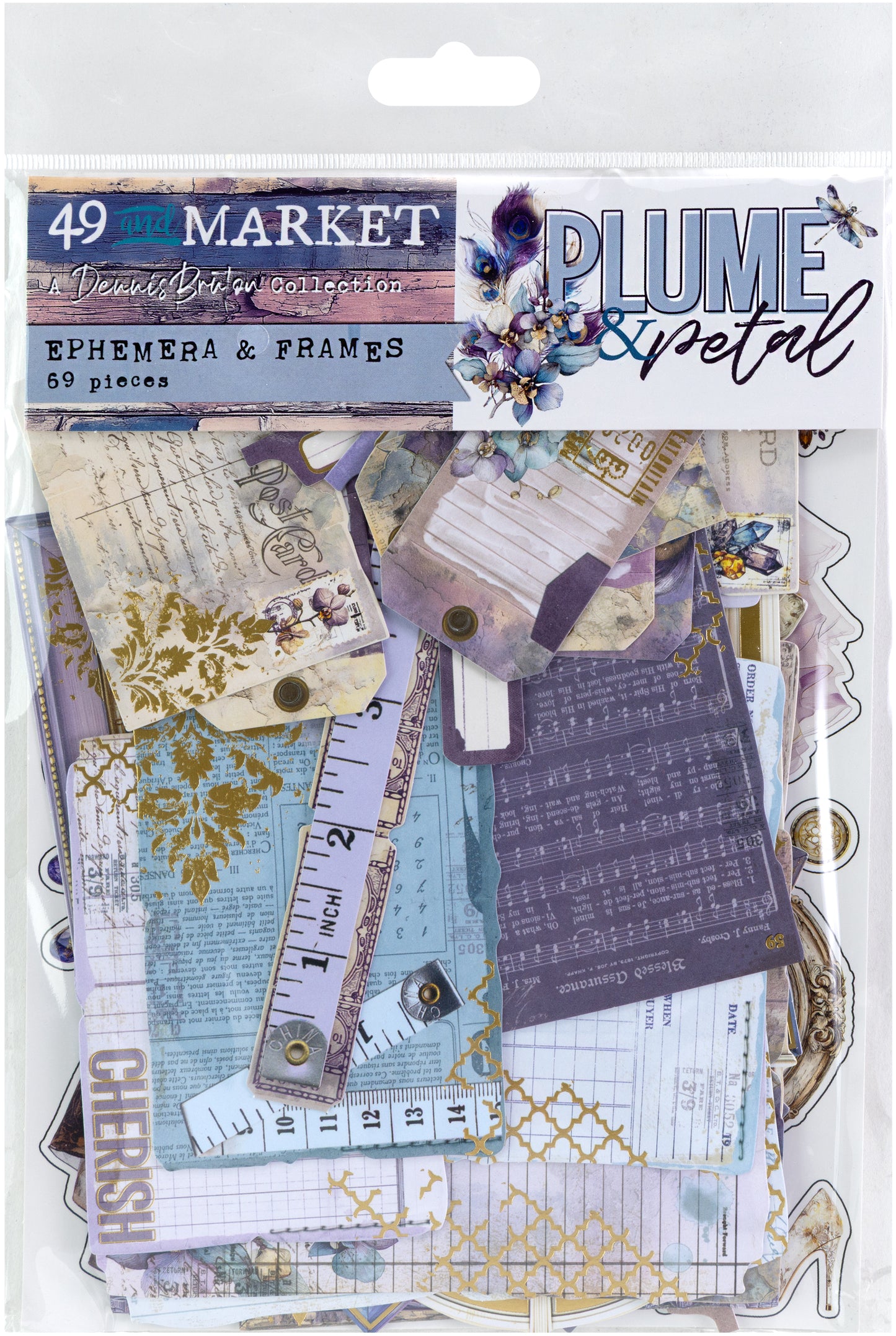 49 & Market Plume & Petal Ephemera and Frames