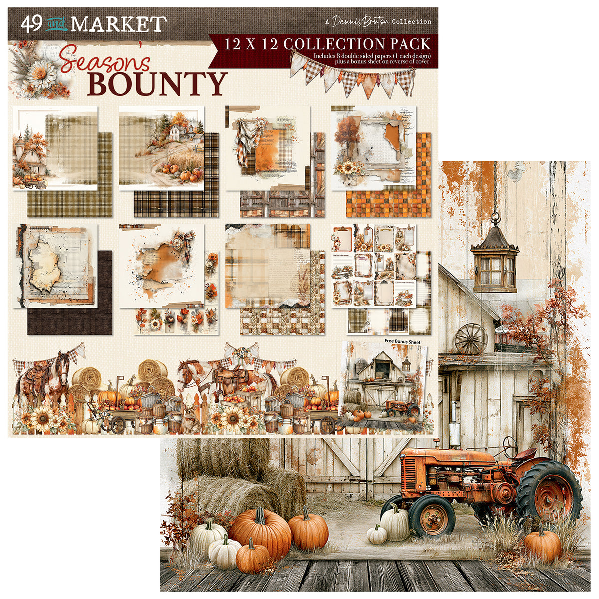 49 & Market Season's Bounty 12 x 12 Collection Pack