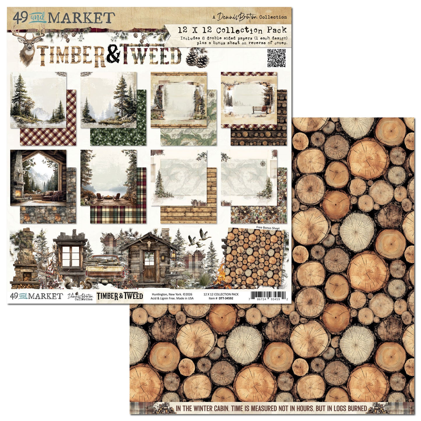 49 & Market Timber & Tweed 12x12 Collection Pack