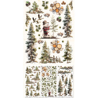 49 & Market Timber & Tweed Blendable 6 x 12 Rub-On Transfer Set