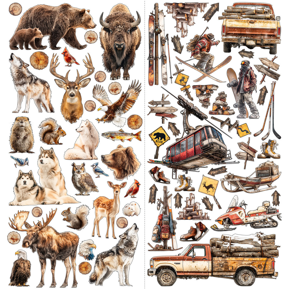 49 & Market Timber & Tweed Laser Cut Elements