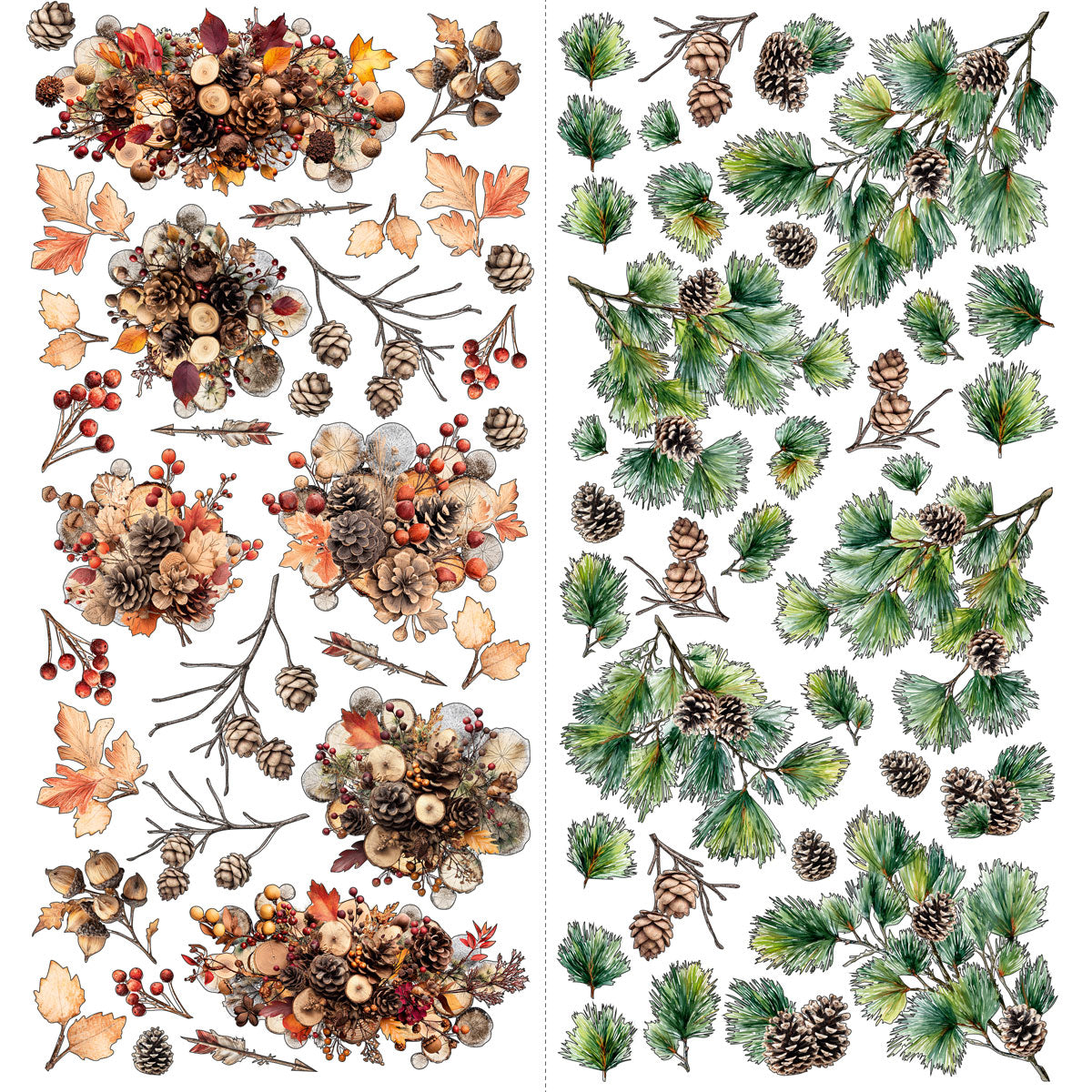 49 & Market Timber & Tweed Florals Laser Cut Elements