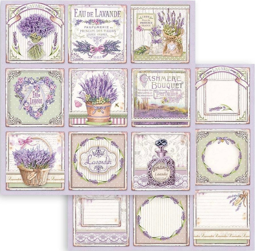 Stamperia Double Face 8" x 8" papiercollectie - Provence 2.0