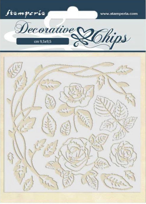 Stamperia Decorative Chips - Passion Roses
