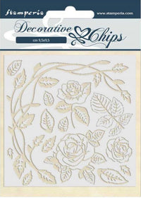 Stamperia Decorative Chips - Passion Roses