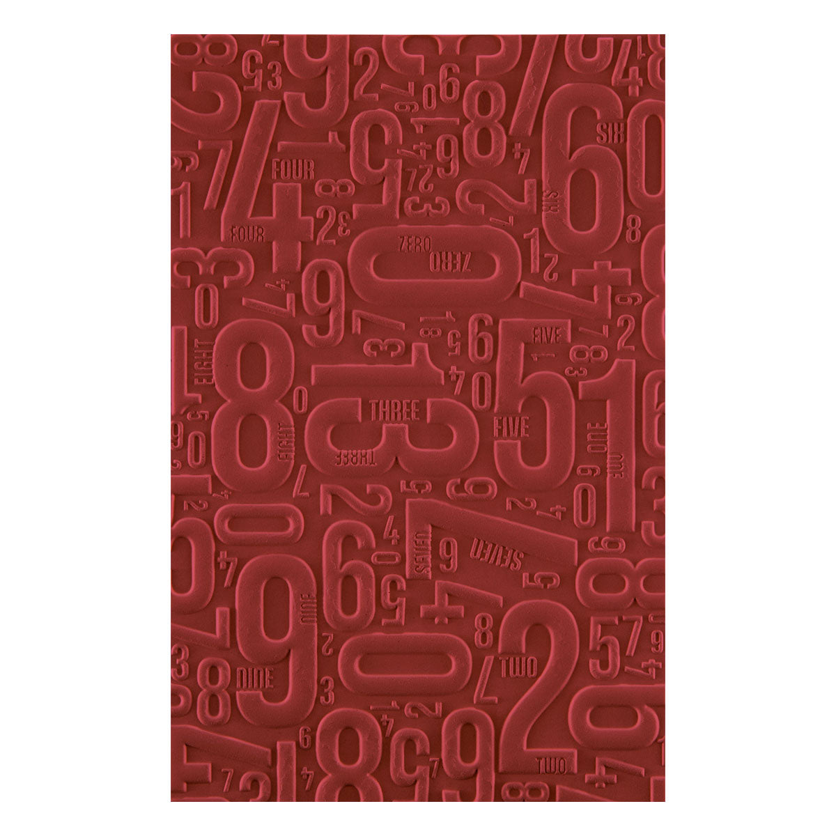 Keepsake Studio Number Field Embossing Folder by Esther Glas