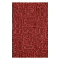 Keepsake Studio Number Field Embossing Folder by Esther Glas