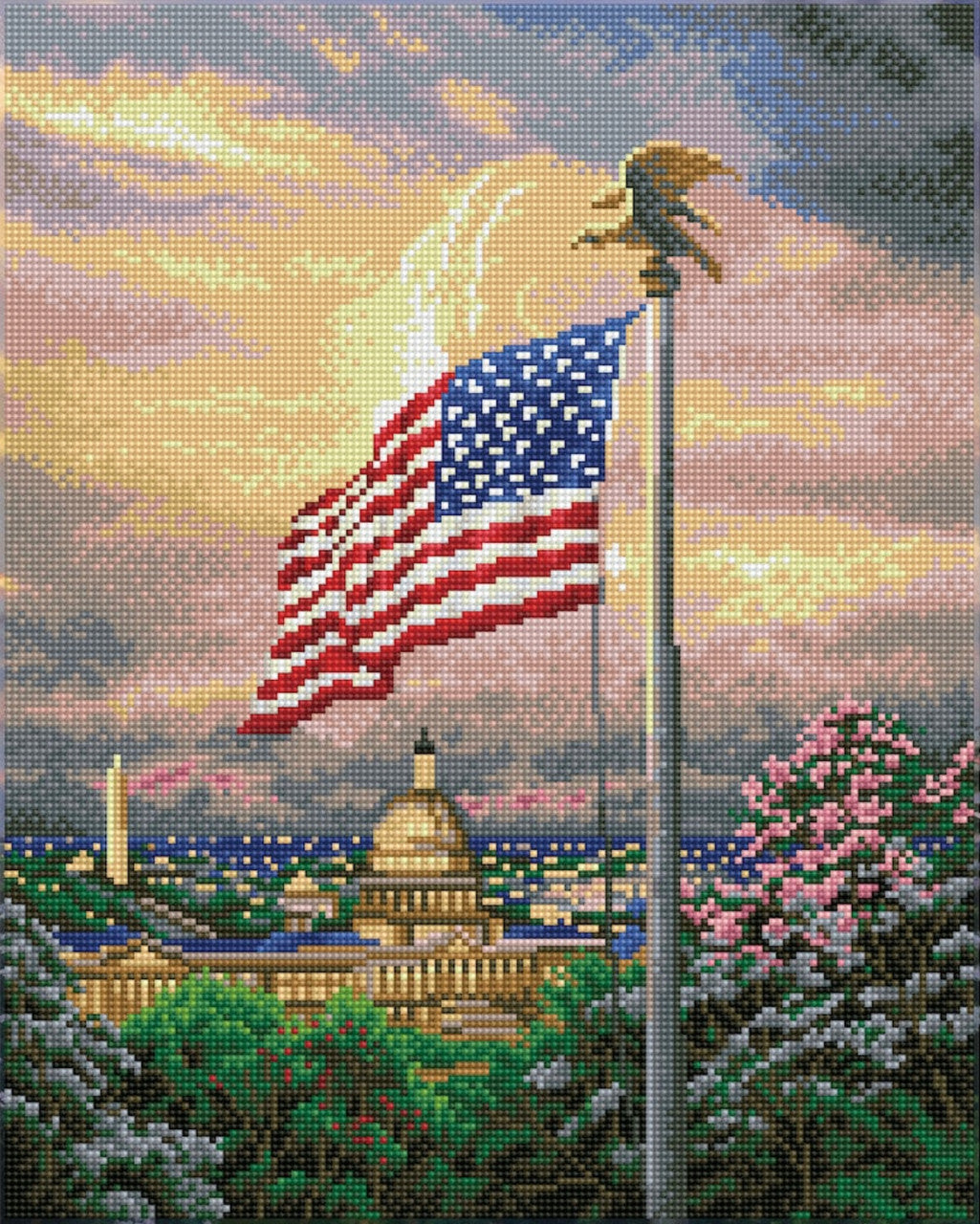 Diamond Dotz America's Pride - Thomas Kinkade