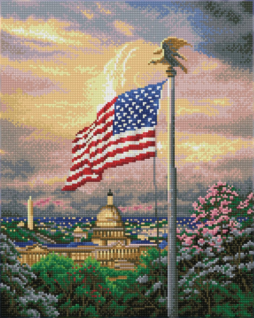 Diamond Dotz America's Pride - Thomas Kinkade