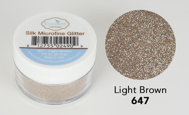 Elizabeth Craft Designs Zijde Microfijne Glitter - Lichtbruin 0,5 oz