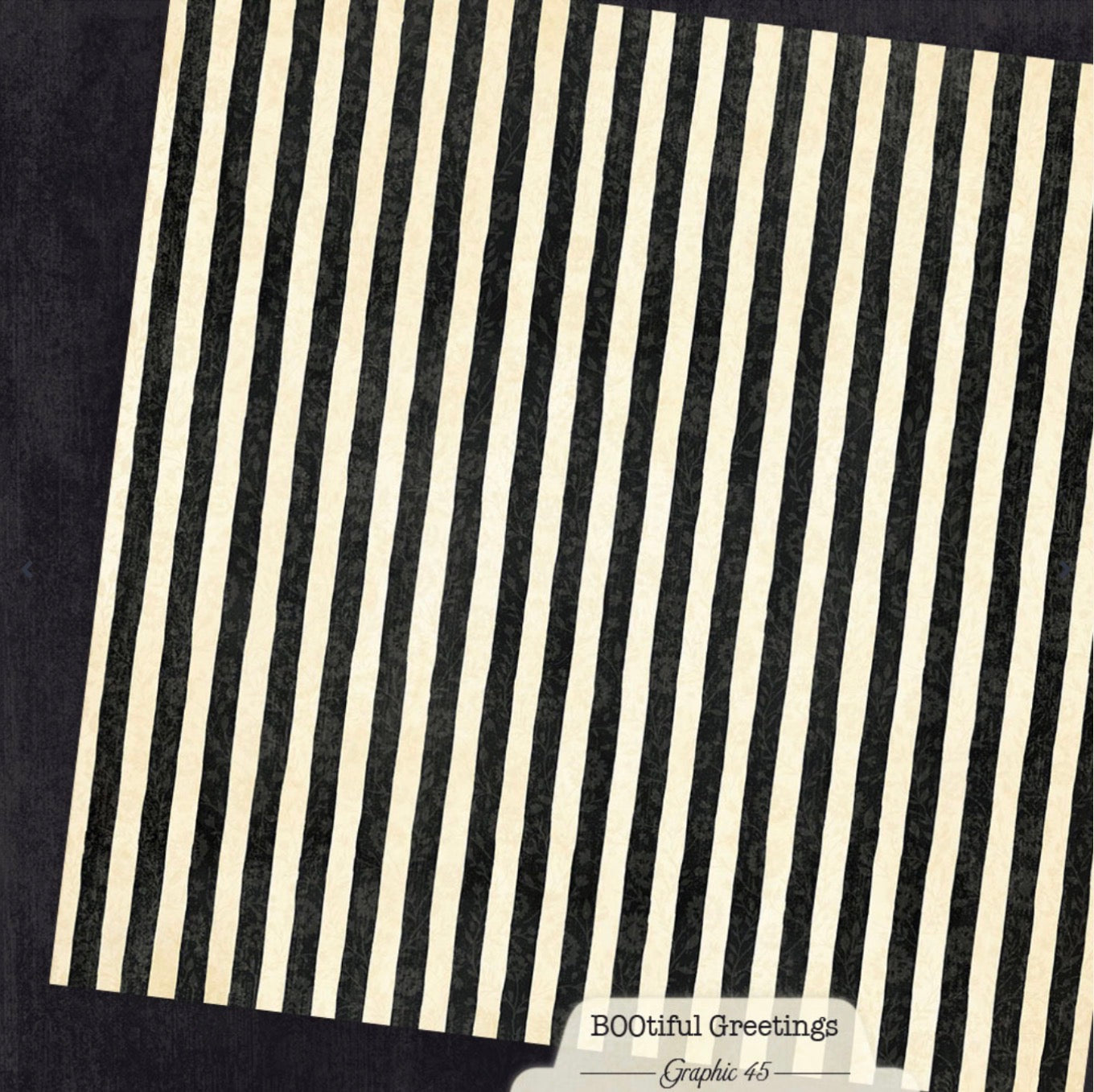 Graphic 45 BOOtiful Greetings 12” x 12” Plaids, Stripes & Solids Pack
