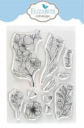 Elizabeth Craft Designs Kindness Beautiful Blooms - Juego de sellos