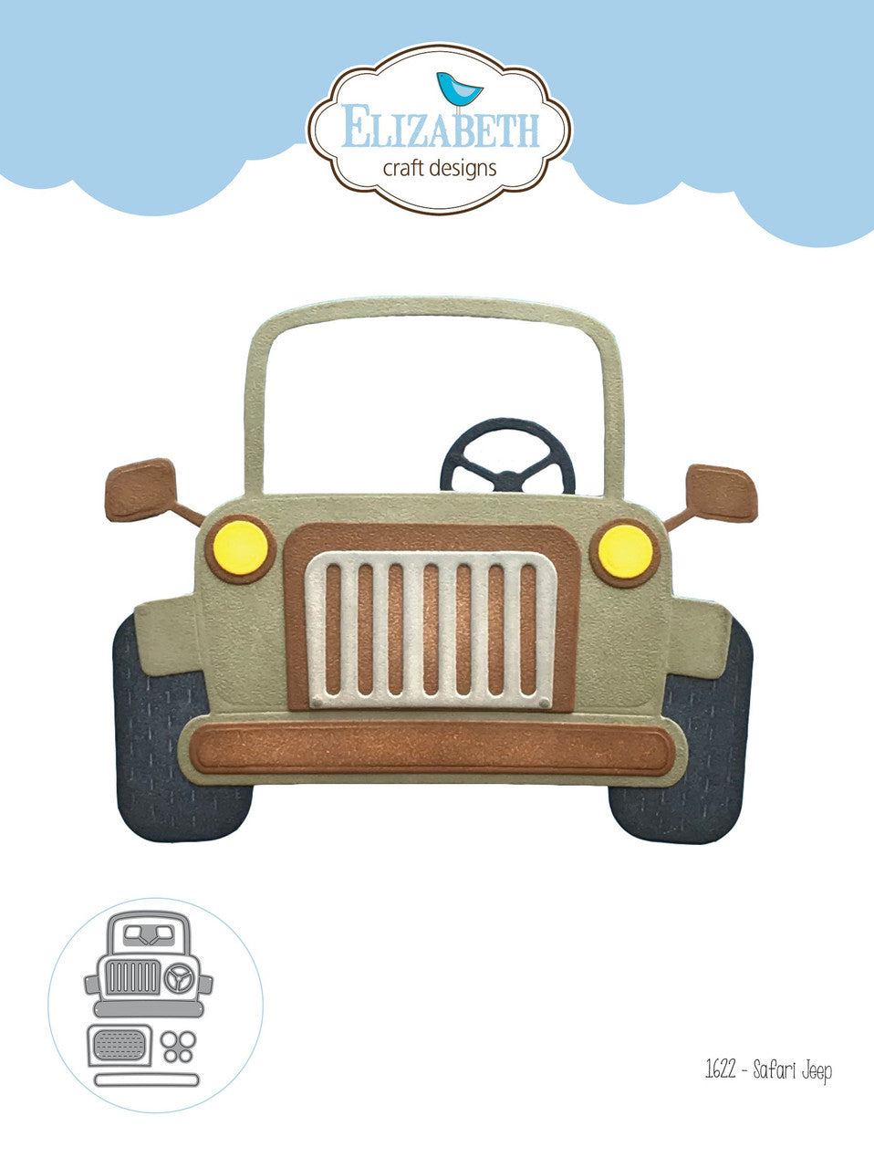 Elizabeth Craft Metal Die Safari Jeep