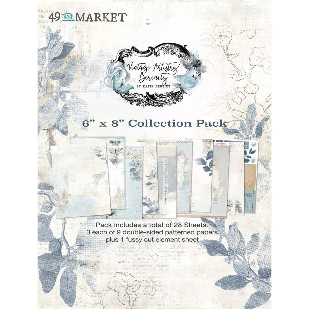 49 & Market Vintage Artistry Serenity - 6” x 8” Collection Pack