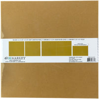 49 & Market Foundations Essential 12 x 12 Album - Kraft (w/pages)
