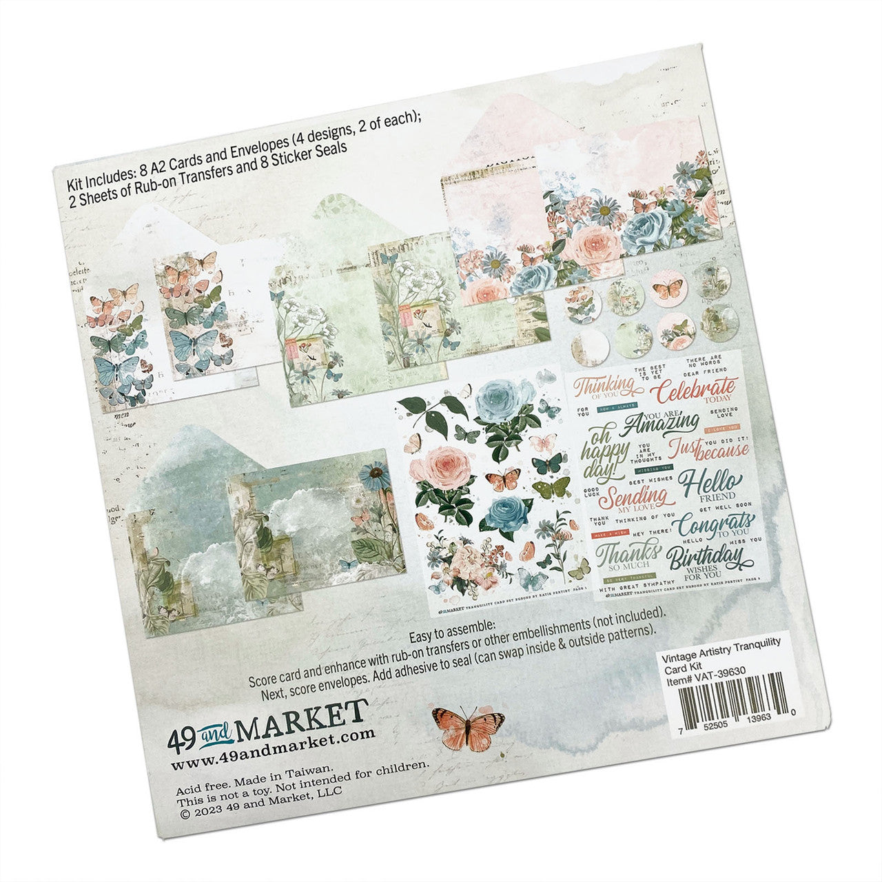 49 and Market Vintage Artistry Tranquility Card Kit