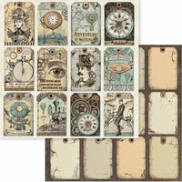 Paquete de papel Stamperia Voyages Fantastiques 8" x 8" 