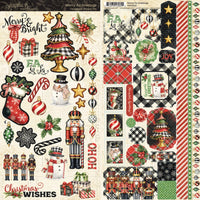Graphic 45 Merry-ful Greetings Cardstock Sticker Set