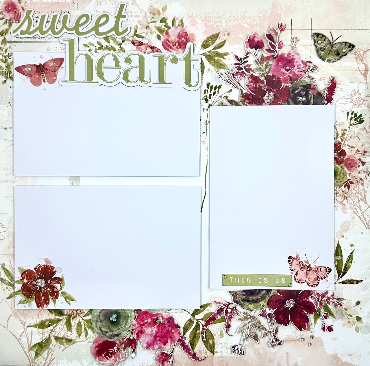 Sweet Heart 2-Page Layout (Club Kit 130)