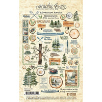Graphic 45 Adventure Awaits Ephemera Set