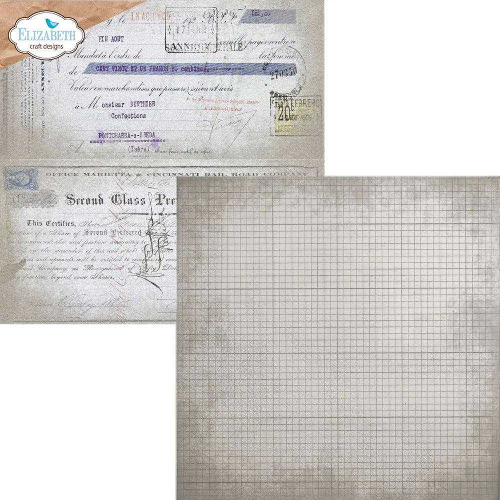 Elizabeth Craft Designs Backgrounds Volume 5 12” x 12” Paper Pack