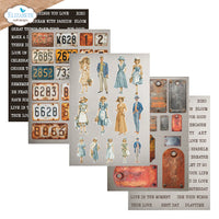 Elizabeth Craft Designs Journal Ephemera 2 Pack (24 Sheets/5.8" x 8.3")