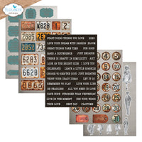 Elizabeth Craft Designs Journal Ephemera 2 Pack (24 Sheets/5.8" x 8.3")