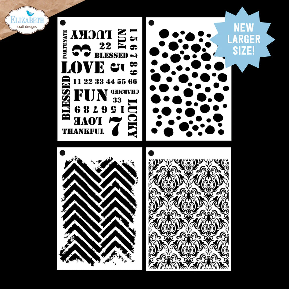 Elizabeth Craft Designs Journal Stencils 11