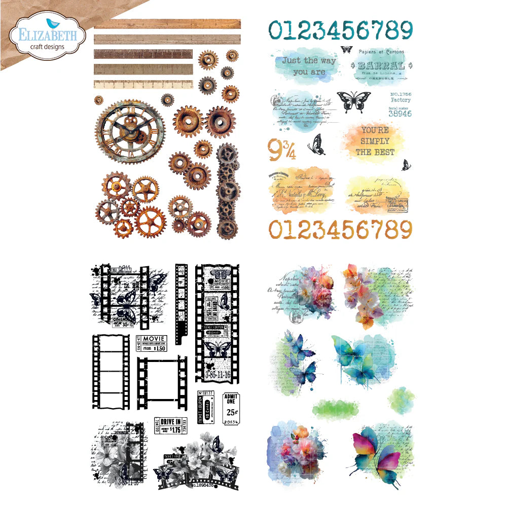 Elizabeth Craft Designs Layers of Time Rub-Ons