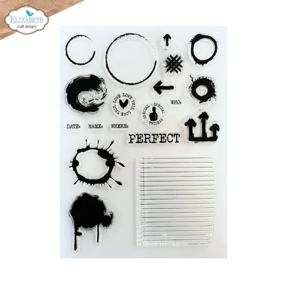 Elizabeth Craft Designs Perfectly Imperfect Stamp Set