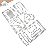 Elizabeth Craft Designs Notebook Fragments Metal Die Set