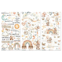 49 & Market Little Dreamers Blendable 6 x 12 Rub-On Transfer Set