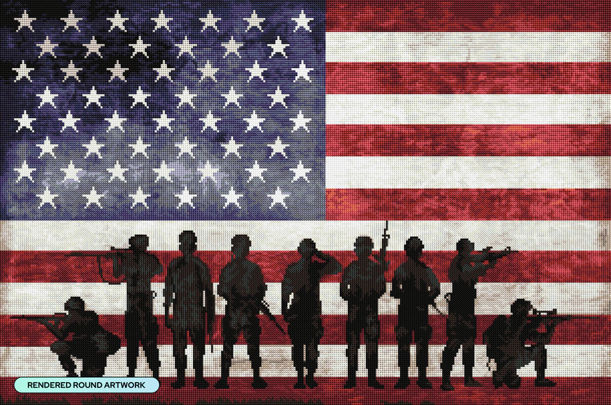 Diamond Art Club Soldier Flag