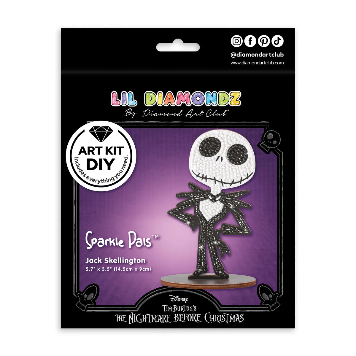 Diamond Art Club Sparkle Pals - Jack Skellington