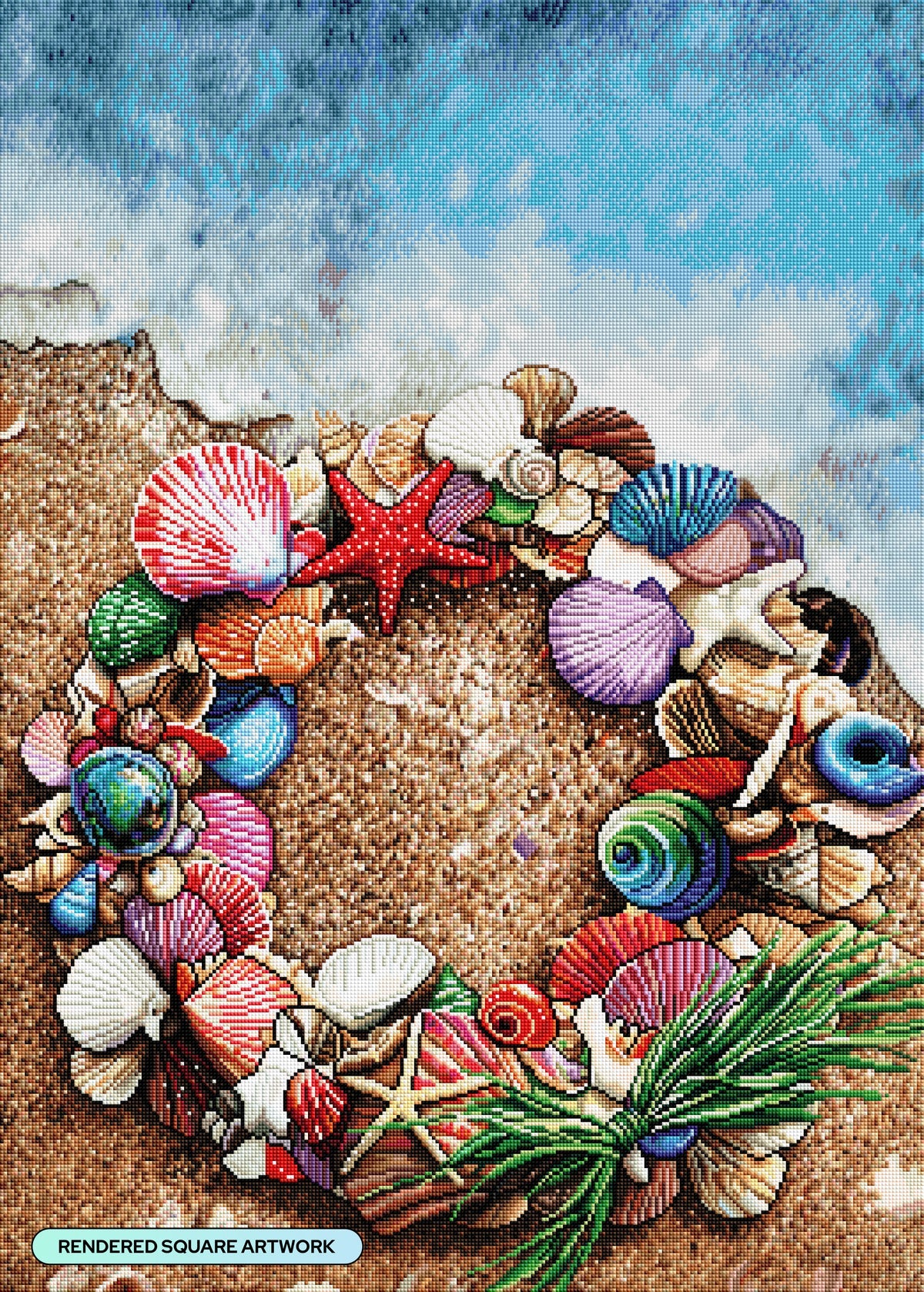 Diamond Art Club Wreath of Shells